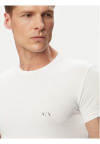 Armani Exchange Komplet t-shirtów 956005 CC282 04710 Biały Slim Fit. Kolor: biały. Materiał: bawełna #6