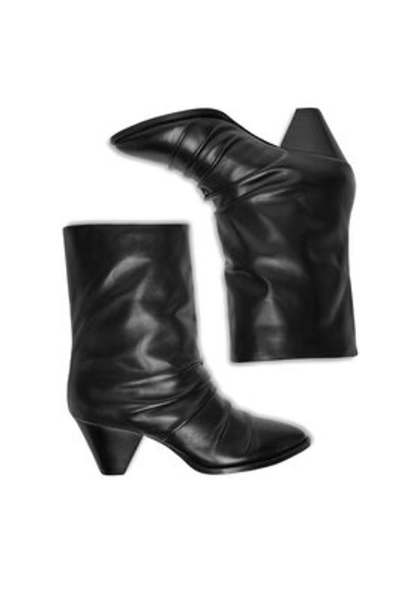 Badura Botki EO-APRIL-25FW219 Czarny. Kolor: czarny. Materiał: skóra