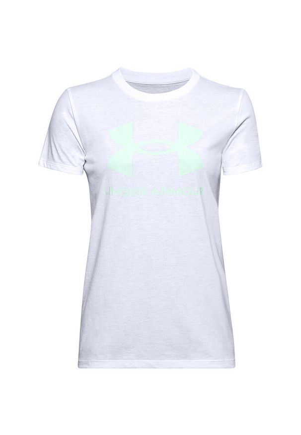 Koszulka fitness damska Under Armour Live Sportstyle Graphic Ssc. Kolor: zielony, biały, wielokolorowy. Sport: fitness