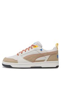 Puma Sneakersy Rebound v6 Low Open 393581 02 Biały. Kolor: biały. Materiał: skóra