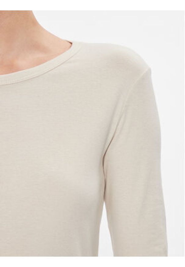 United Colors of Benetton - United Colors Of Benetton Bluzka 3GA2E16F9 Beżowy Regular Fit. Kolor: beżowy. Materiał: bawełna