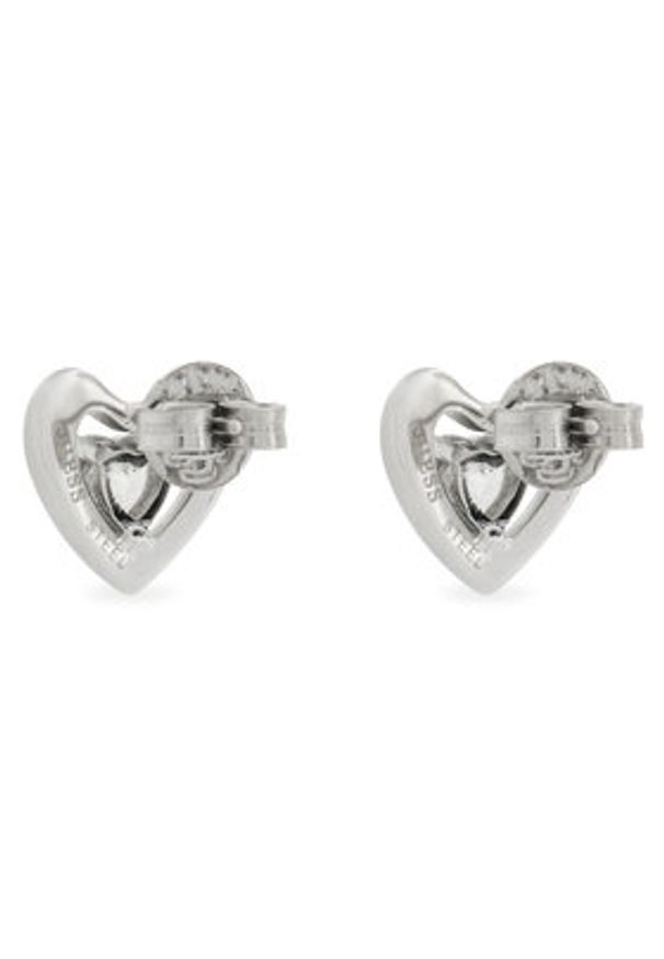 Guess Kolczyki JUBE05 024JW Srebrny. Materiał: metalowe. Kolor: srebrny