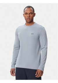 BOSS Longsleeve Tee Long 50506365 Szary ciemny Regular Fit. Kolor: szary. Materiał: bawełna. Długość rękawa: długi rękaw #1