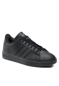 Adidas - adidas Sneakersy Grand Court Cloudfoam GW9198 Czarny. Kolor: czarny. Materiał: skóra. Model: Adidas Cloudfoam #6