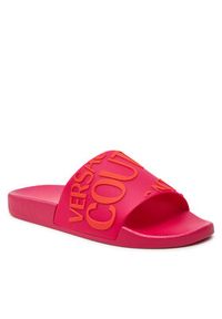 Versace Jeans Couture Klapki 76VA3SQ1 Różowy. Kolor: różowy. Materiał: syntetyk #5