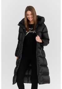 Hetrego - HETREGO Czarny damski puchowy płaszcz Karen Woman Quilted Coat, Rozmiar 40 EU - 44 IT. Kolor: beżowy. Materiał: puch. Długość rękawa: długi rękaw. Długość: długie. Styl: elegancki #6