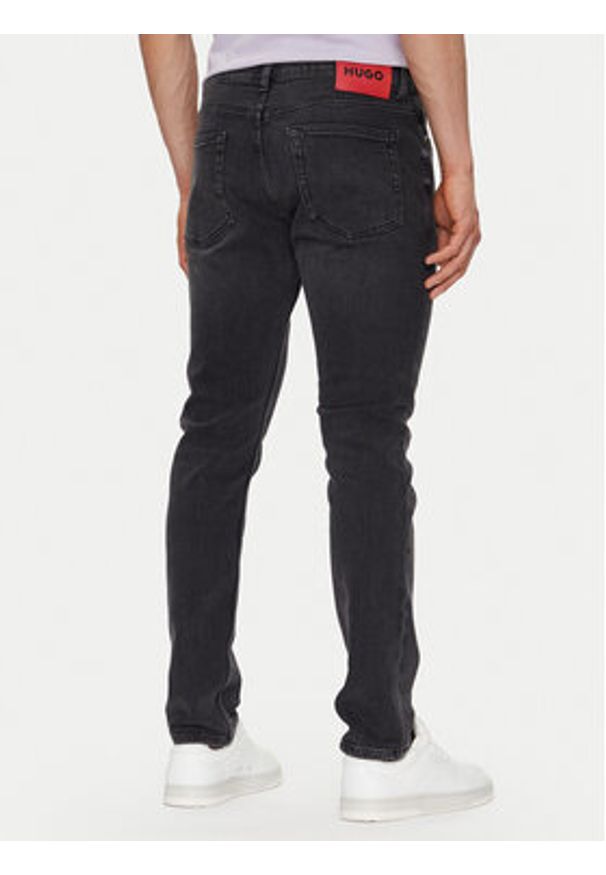 Hugo - HUGO Jeansy 50530591 Szary Extra Slim Fit. Kolor: szary
