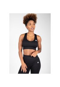 GORILLA WEAR - Neiro Bezszwowe Biustonosz sportowy - Czarny. Kolor: czarny. Sport: fitness