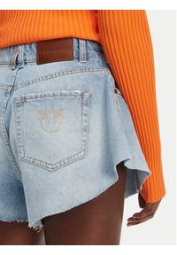 Pinko - PINKO Szorty jeansowe Calma 100395 A2OC Niebieski Relaxed Fit. Kolor: niebieski. Materiał: bawełna #4