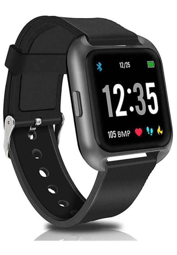 Technaxx smartwatch (TX-SW5HR). Rodzaj zegarka: smartwatch. Kolor: czarny. Styl: sportowy