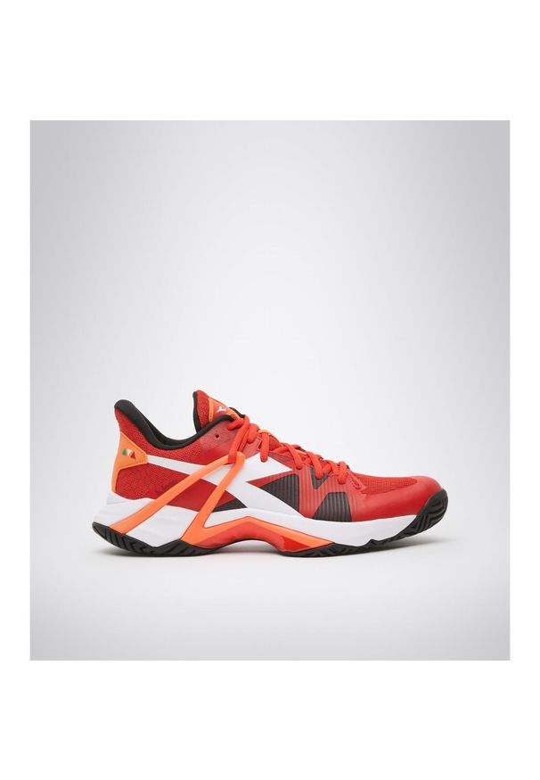 Buty do tenisa męskie Diadora B.ICON AG red/white/black. Kolor: czerwony, czarny, wielokolorowy, biały. Sport: tenis