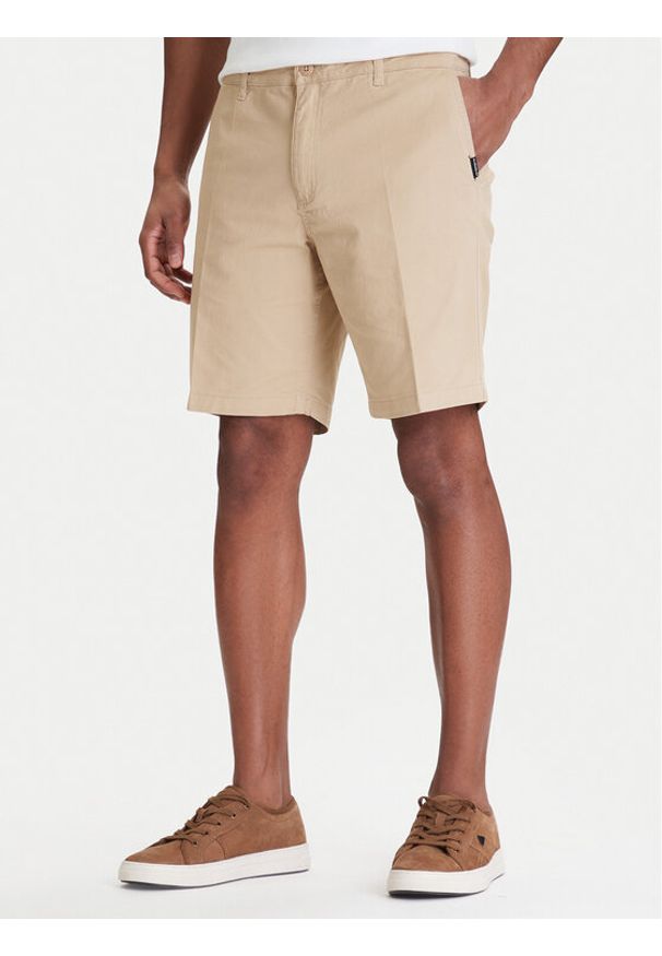 Quiksilver Szorty materiałowe EQYWS03890 Beżowy Regular Fit. Kolor: beżowy. Materiał: bawełna