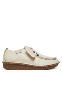 Clarks Półbuty Funny Dream 26181433 Écru. Materiał: skóra