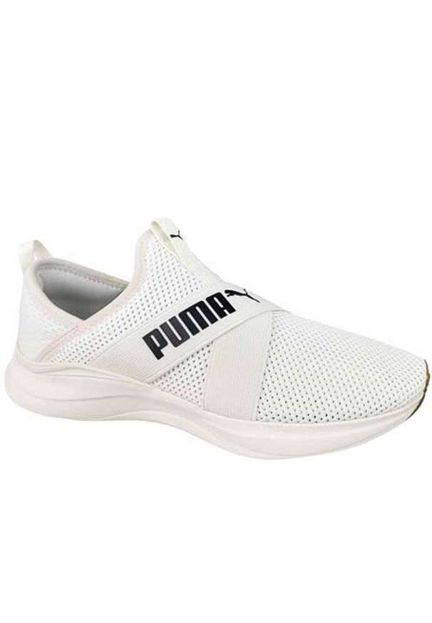 Buty do chodzenia damskie Puma Softride Harmony Slip. Zapięcie: bez zapięcia. Kolor: biały, wielokolorowy. Materiał: guma, materiał, tkanina, syntetyk. Szerokość cholewki: normalna. Sport: turystyka piesza