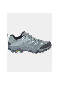 Buty turystyczne damskie Merrell Moab 3 GTX. Kolor: zielony, wielokolorowy, szary. Materiał: skóra. Szerokość cholewki: normalna