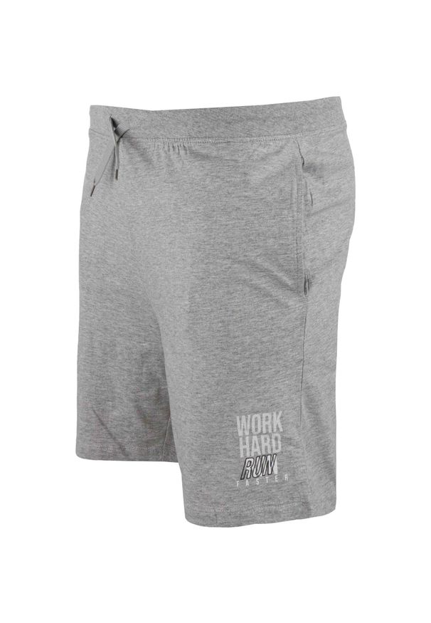 ZFOAM - Szorty męskie Einar – 100% bawełna, elastyczny pas, 3 kieszenie. Kolor: szary, wielokolorowy, fioletowy. Materiał: bawełna. Sport: fitness