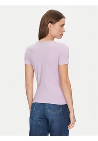 Guess Jeans T-Shirt W4YI03 J1314 Fioletowy Slim Fit. Kolor: fioletowy. Materiał: bawełna #3