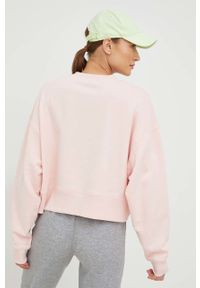 DKNY - Dkny bluza damska kolor różowy gładka. Kolor: różowy. Wzór: gładki #3