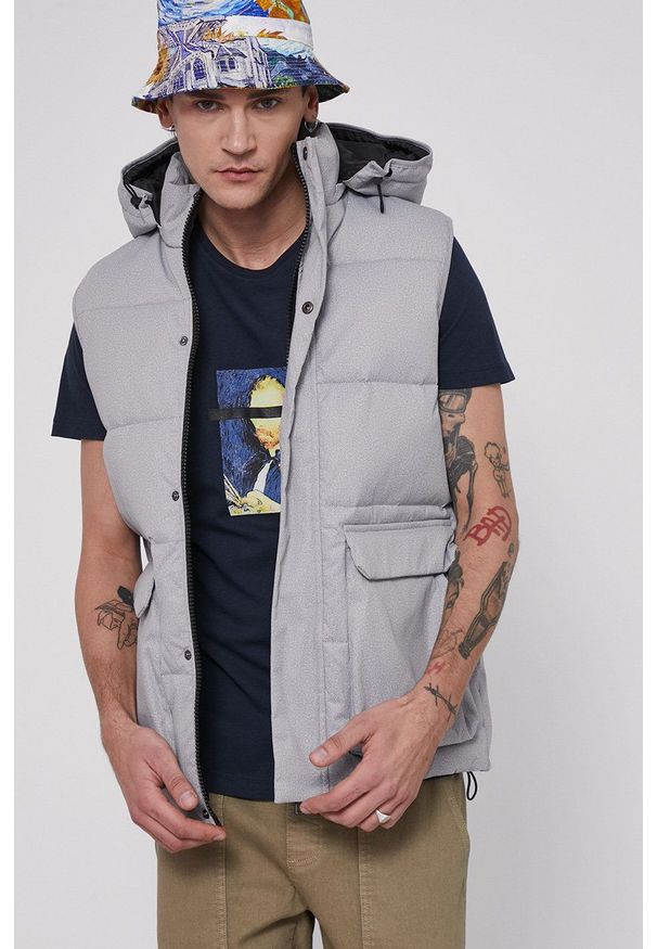 medicine - Medicine - Bezrękawnik Essential. Okazja: na co dzień. Kolor: szary. Długość rękawa: bez rękawów. Styl: casual