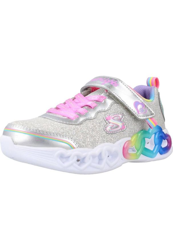 skechers - Tenisówki Skechers Model 303751l Kolor Szary. Kolor: szary. Materiał: syntetyk, tkanina. Model: Skechers Sport. Sport: turystyka piesza