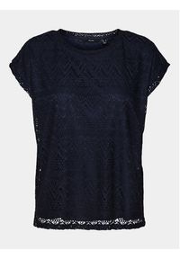 Vero Moda Bluzka Maya 10304457 Granatowy Wide Fit. Kolor: niebieski. Materiał: syntetyk #2