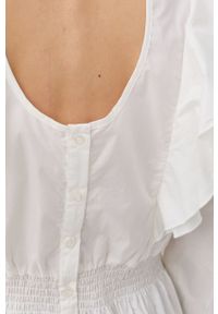 Bruuns Bazaar bluzka bawełniana damska kolor biały gładka. Kolor: biały. Materiał: bawełna. Wzór: gładki #3