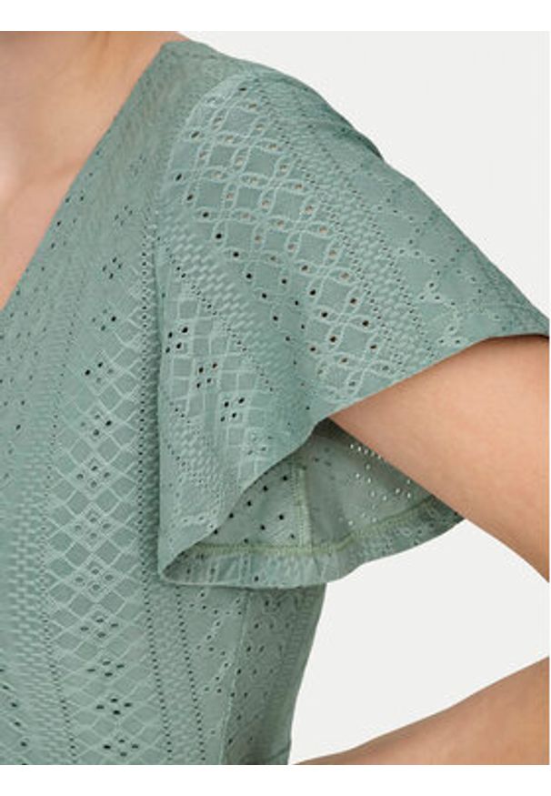 only - ONLY Sukienka codzienna 15289687 Zielony Regular Fit. Okazja: na co dzień. Kolor: zielony. Materiał: syntetyk. Typ sukienki: proste. Styl: casual