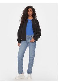 Tommy Jeans Bluza Tjw Zip Thru Bomber DW0DW17957 Czarny Regular Fit. Kolor: czarny. Materiał: bawełna #3