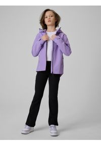 4f - 4F Kurtka membrana 5000 dziewczęca - fioletowa 122 (6-7 lat). Okazja: na co dzień. Kolor: fioletowy. Sezon: lato. Styl: casual #2