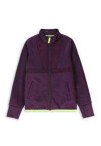 Bluza rozpinana dziecięca sportowa Lemon Explore ZL4. Typ kołnierza: kołnierzyk stójkowy. Kolor: fioletowy. Materiał: poliester. Długość rękawa: długi rękaw. Długość: długie. Sezon: zima #1