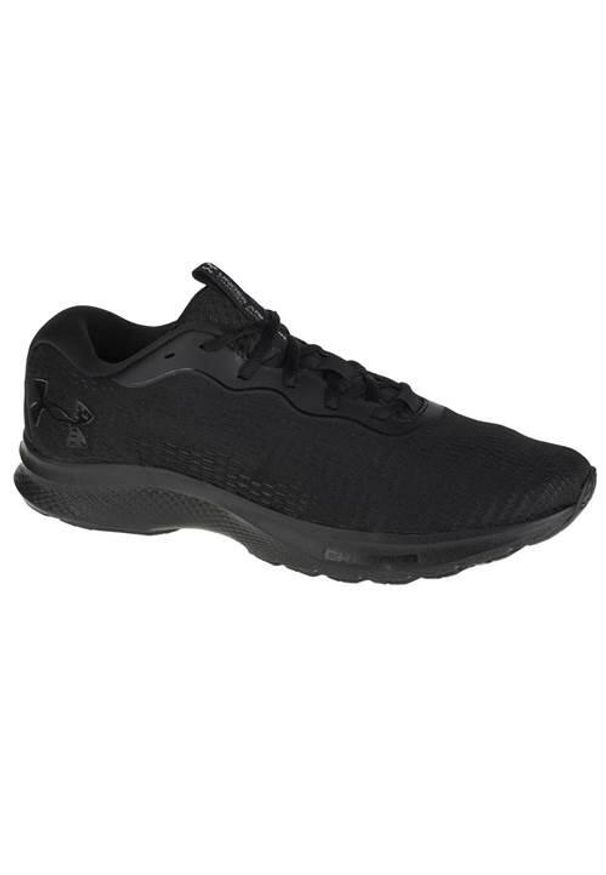 Buty do biegania męskie Under Armour Charged Bandit 7 czarne. Zapięcie: sznurówki. Kolor: czarny. Materiał: syntetyk, tkanina, materiał. Szerokość cholewki: normalna. Sport: bieganie