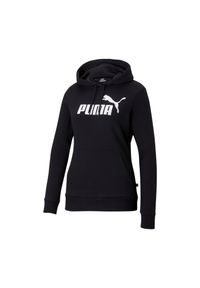 Puma - Damska Bluza Z Kapturem Z Logo Essentials. Typ kołnierza: kaptur. Kolor: czarny