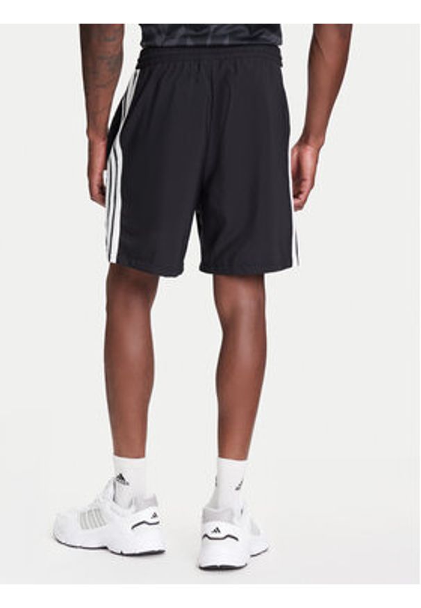 Adidas - adidas Szorty sportowe Essential 3-Stripes Chelsea JE6436 Czarny Regular Fit. Kolor: czarny. Materiał: syntetyk. Styl: sportowy