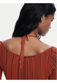 Desigual Sukienka koktajlowa Marlene 25WWVF08 Pomarańczowy Slim Fit. Kolor: pomarańczowy. Materiał: wiskoza. Styl: wizytowy #7