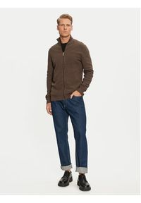 Selected Homme Sweter 16095980 Brązowy Regular Fit. Kolor: brązowy. Materiał: bawełna #4