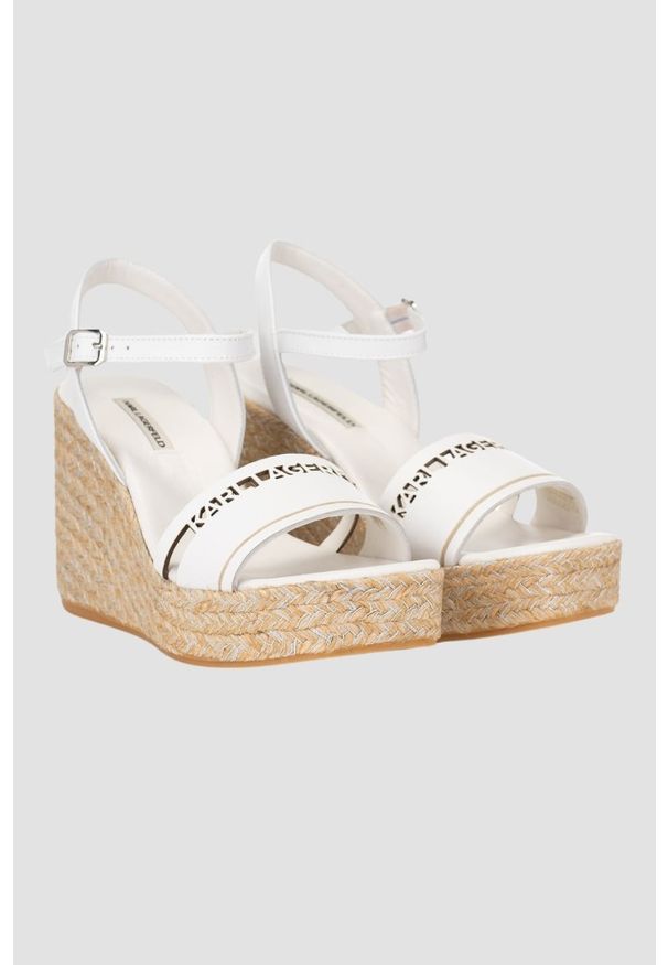Karl Lagerfeld - KARL LAGERFELD Białe sandały Gable, Rozmiar 40. Kolor: biały