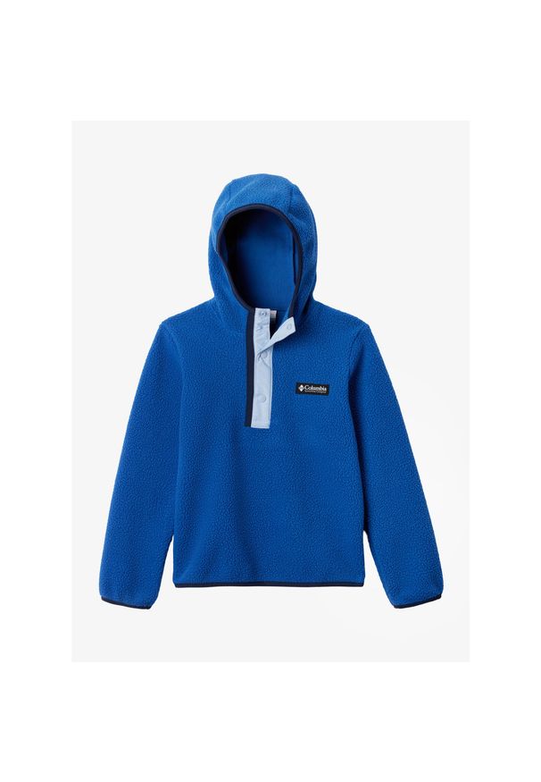 columbia - Bluza z kapturem dziecięca Columbia Helvetia Hoodie. Typ kołnierza: kaptur. Kolor: niebieski. Sport: turystyka piesza