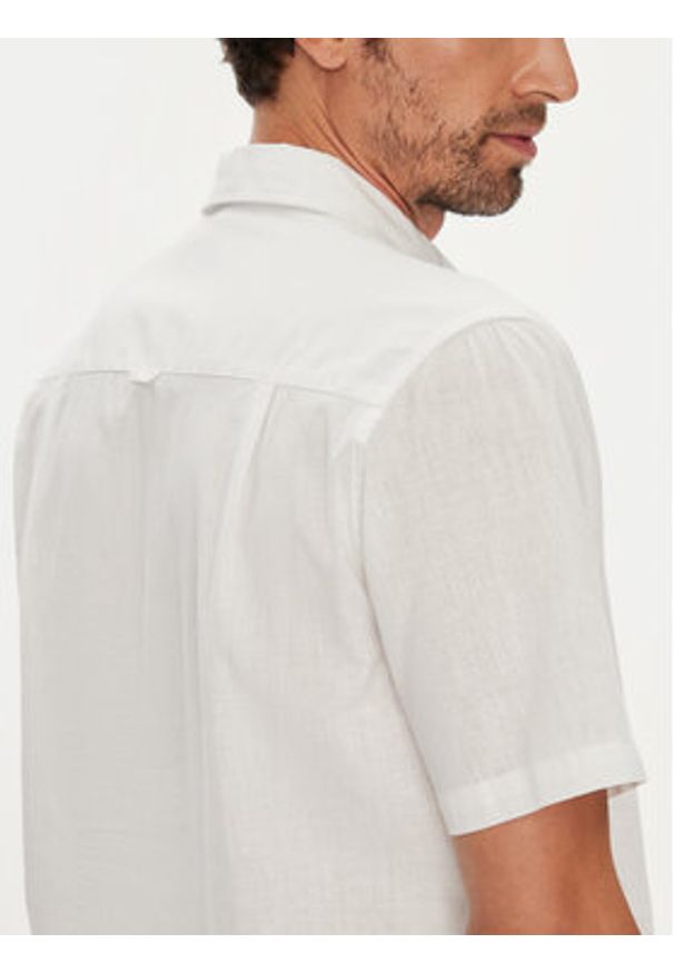 U.S. Polo Assn. Koszula MUP3254 Biały Regular Fit. Typ kołnierza: polo. Kolor: biały. Materiał: bawełna