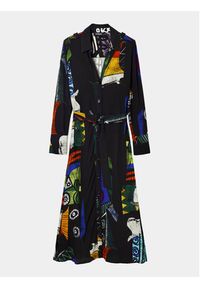 Desigual Sukienka koszulowa MONSIEUR CHRISTIAN LACROIX Dream 24SWVW72 Czarny Regular Fit. Kolor: czarny. Materiał: wiskoza. Typ sukienki: koszulowe #6