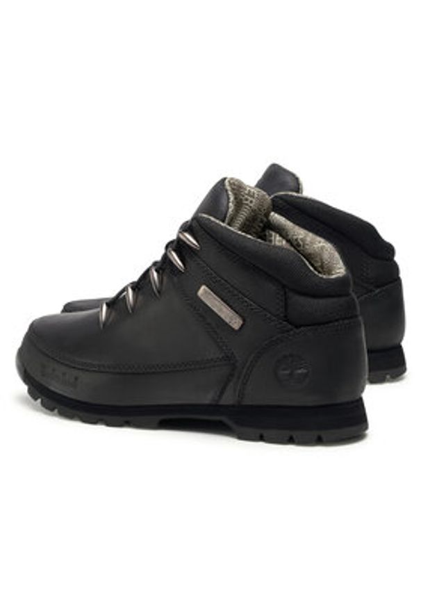 Timberland Trapery Euro Sprint Hiker TB0A2DUH001 Czarny. Kolor: czarny. Materiał: nubuk, skóra