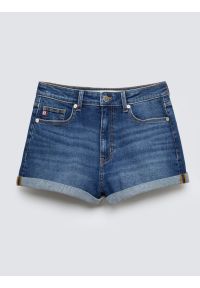 Big-Star - Szorty damskie jeansowe niebieskie Ayako 403. Stan: podwyższony. Kolor: niebieski. Materiał: jeans. Sezon: lato #1