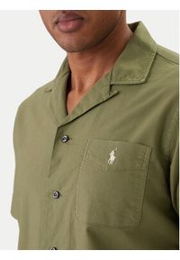 Polo Ralph Lauren Koszula 710980423502 Zielony Regular Fit. Typ kołnierza: polo. Kolor: zielony. Materiał: bawełna #4
