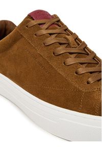 TOMMY HILFIGER - Tommy Hilfiger Sneakersy Premium Dress Cupsole FM0FM05573 Brązowy. Kolor: brązowy. Materiał: skóra, zamsz #2