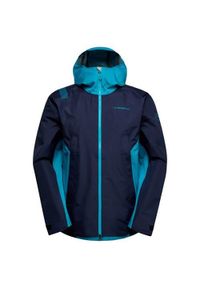 LA SPORTIVA - Kurtka uniwersalna męska La Sportiva La Softshelljacke Discover Shell. Typ kołnierza: kaptur. Kolor: niebieski. Materiał: syntetyk. Styl: klasyczny