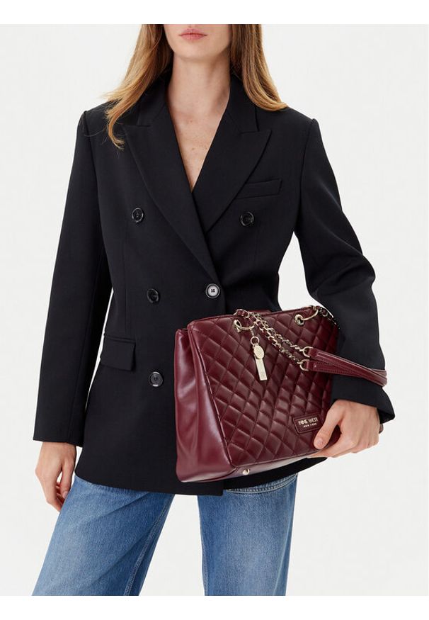 Nine West Torebka CEO-IDAHO-I-LDA8005 Bordowy. Kolor: czerwony