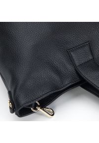 Wittchen - Damska saddle bag ze skóry prosta czarna. Kolor: czarny. Materiał: skórzane. Styl: klasyczny #5