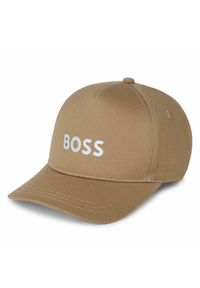 BOSS - Czapka z daszkiem Boss. Kolor: brązowy