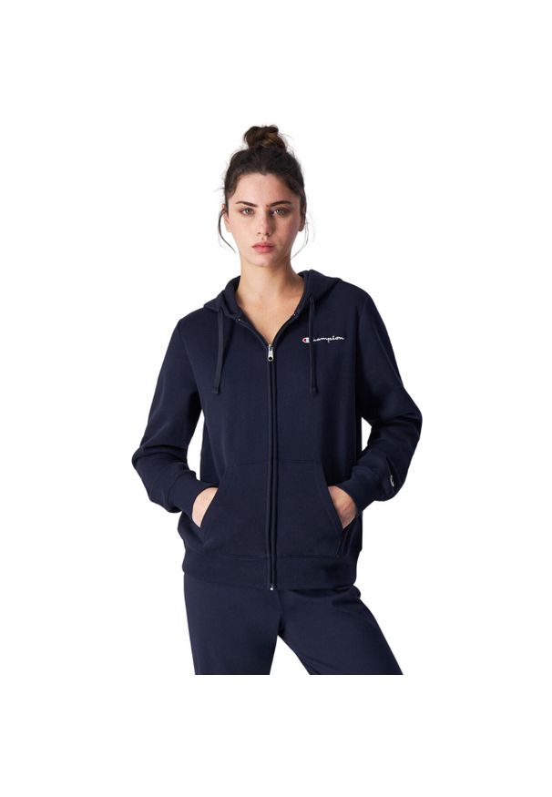Bluza damska Champion Full Zip Hoodie. Kolor: niebieski