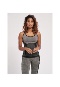 Damski tank top Hummel Clea. Kolor: wielokolorowy, czarny, szary. Materiał: dzianina, materiał