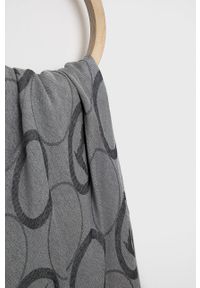Trussardi Jeans - Trussardi Chusta damska kolor szary wzorzysta. Kolor: szary. Materiał: tkanina, materiał #2